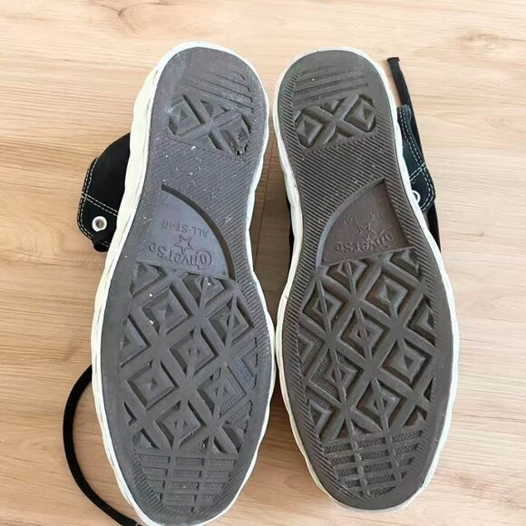 Converse All Star Runway Braided Shoes Womens 9.0 US Black Suede Platform Sneake - Picture 8 of 8